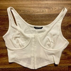 SHEIN white crop tank size L
